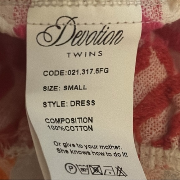 NEW ANTHROPOLOGIE x DEVOTION TWINS Lilou Square-Neck Dress Size S - Picture 6 of 7